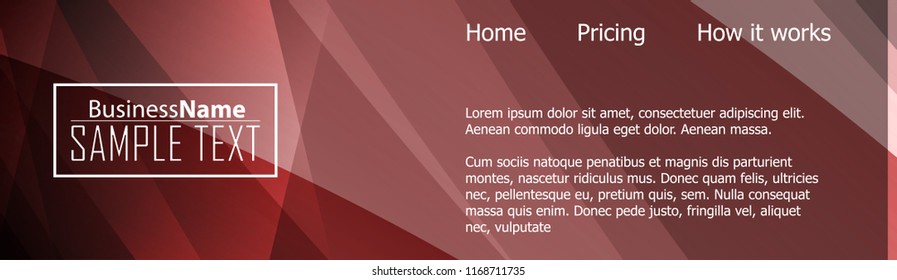 Red contrast abstract technology background. Red corporate design. Abstract tech corporate red design flyer background. Black geometric illustration for flyer, brochures, web graphic design background