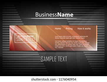 Red contrast abstract technology background. Red corporate design. Abstract tech corporate red design flyer background. Black geometric illustration for flyer, brochures, web graphic design background