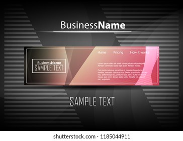 Red contrast abstract technology background. Red corporate design. Abstract tech corporate red design flyer background. Black geometric illustration for flyer, brochures, web graphic design background