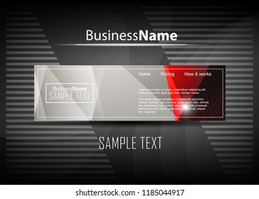 Red contrast abstract technology background. Red corporate design. Abstract tech corporate red design flyer background. Black geometric illustration for flyer, brochures, web graphic design background