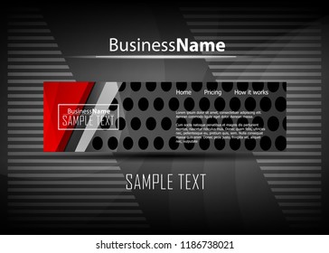 Red contrast abstract technology background. Red corporate design. Abstract tech corporate red design flyer background. Black geometric illustration for flyer, brochures, web graphic design background