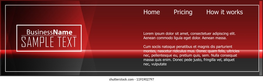 Red contrast abstract technology background. Red corporate design. Abstract tech corporate red design flyer background. Black geometric illustration for flyer, brochures, web graphic design background