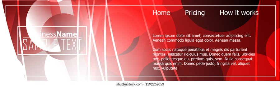 Red contrast abstract technology background. Red corporate design. Abstract tech corporate red design flyer background. Black geometric illustration for flyer, brochures, web graphic design background