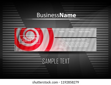 Red contrast abstract technology background. Red corporate design. Abstract tech corporate red design flyer background. Black geometric illustration for flyer, brochures, web graphic design background