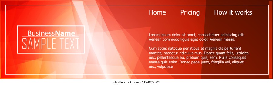 Red contrast abstract technology background. Red corporate design. Abstract tech corporate red design flyer background. Black geometric illustration for flyer, brochures, web graphic design background