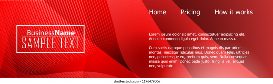 Red contrast abstract technology background. Red corporate design. Abstract tech corporate red design flyer background. Black geometric illustration for flyer, brochures, web graphic design background