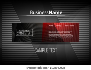 Red contrast abstract technology background. Red corporate design. Abstract tech corporate red design flyer background. Black geometric illustration for flyer, brochures, web graphic design background