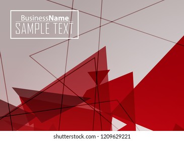 Red contrast abstract technology background. Red corporate design. Abstract tech corporate red design flyer background. Black geometric illustration for flyer, brochures, web graphic design background