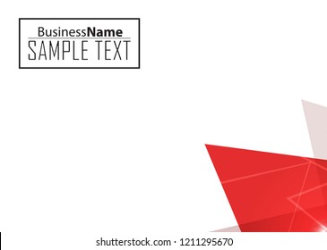 Red contrast abstract technology background. Red corporate design. Abstract tech corporate red design flyer background. Black geometric illustration for flyer, brochures, web graphic design background
