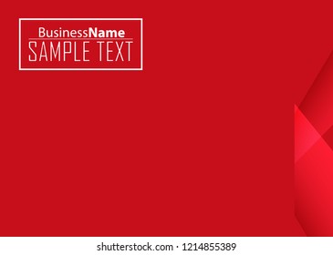 Red contrast abstract technology background. Red corporate design. Abstract tech corporate red design flyer background. Black geometric illustration for flyer, brochures, web graphic design background