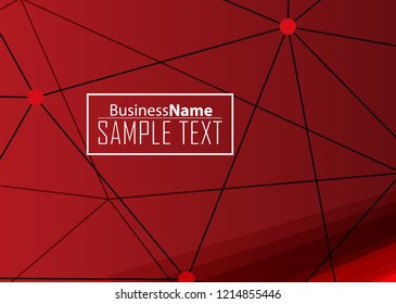 Red contrast abstract technology background. Red corporate design. Abstract tech corporate red design flyer background. Black geometric illustration for flyer, brochures, web graphic design background