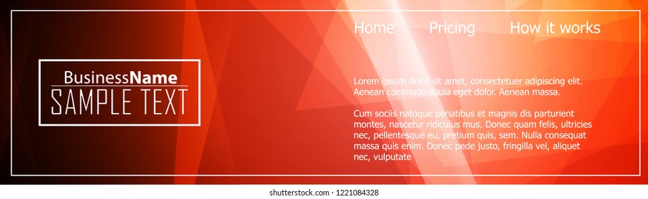 Red contrast abstract technology background. Red corporate design. Abstract tech corporate red design flyer background. Black geometric illustration for flyer, brochures, web graphic design background