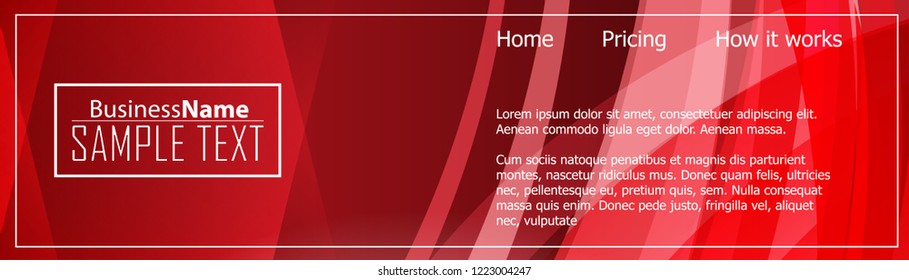 Red contrast abstract technology background. Red corporate design. Abstract tech corporate red design flyer background. Black geometric illustration for flyer, brochures, web graphic design background