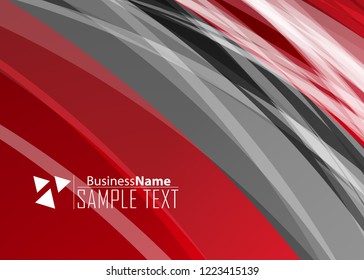 Red contrast abstract technology background. Red corporate design. Abstract tech corporate red design flyer background. Black geometric illustration for flyer, brochures, web graphic design background
