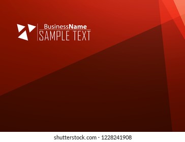 Red contrast abstract technology background. Red corporate design. Abstract tech corporate red design flyer background. Black geometric illustration for flyer, brochures, web graphic design background