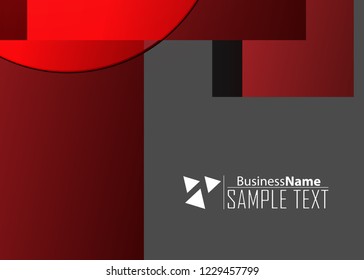 Red contrast abstract technology background. Red corporate design. Abstract tech corporate red design flyer background. Black geometric illustration for flyer, brochures, web graphic design background