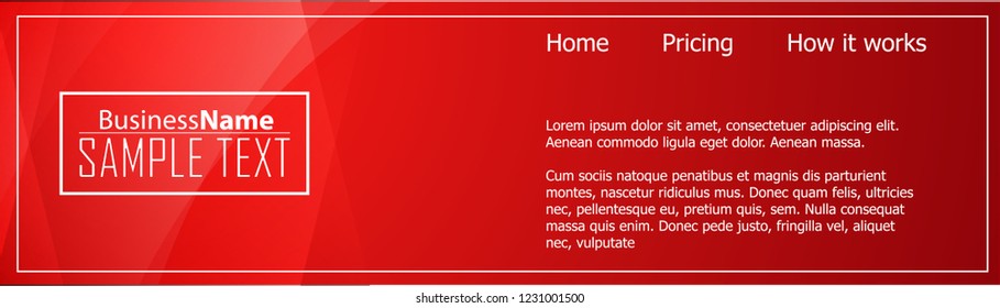 Red contrast abstract technology background. Red corporate design. Abstract tech corporate red design flyer background. Black geometric illustration for flyer, brochures, web graphic design background