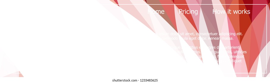 Red contrast abstract technology background. Red corporate design. Abstract tech corporate red design flyer background. Black geometric illustration for flyer, brochures, web graphic design background