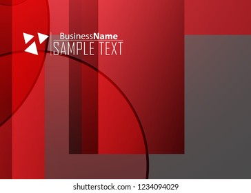 Red contrast abstract technology background. Red corporate design. Abstract tech corporate red design flyer background. Black geometric illustration for flyer, brochures, web graphic design background