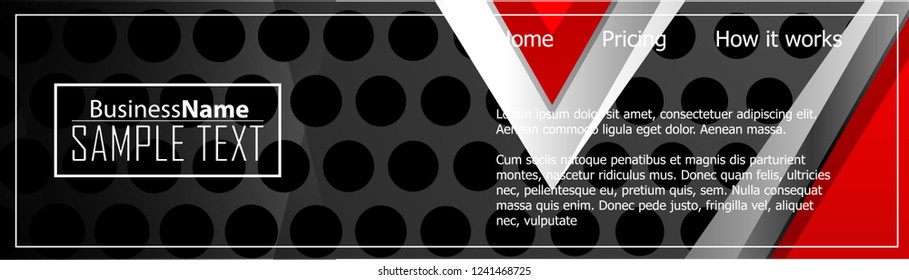 Red contrast abstract technology background. Red corporate design. Abstract tech corporate red design flyer background. Black geometric illustration for flyer, brochures, web graphic design background