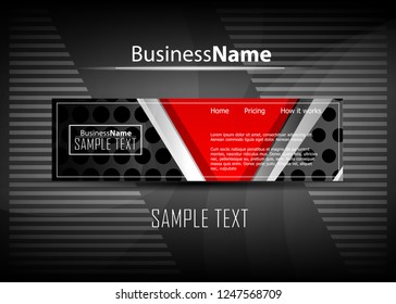 Red contrast abstract technology background. Red corporate design. Abstract tech corporate red design flyer background. Black geometric illustration for flyer, brochures, web graphic design background
