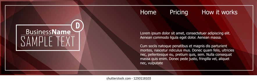 Red contrast abstract technology background. Red corporate design. Abstract tech corporate red design flyer background. Black geometric illustration for flyer, brochures, web graphic design background