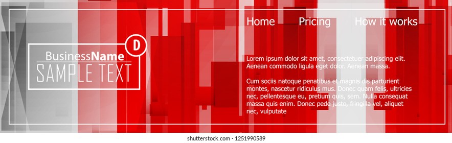 Red contrast abstract technology background. Red corporate design. Abstract tech corporate red design flyer background. Black geometric illustration for flyer, brochures, web graphic design background