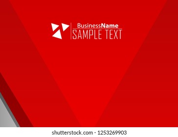 Red contrast abstract technology background. Red corporate design. Abstract tech corporate red design flyer background. Black geometric illustration for flyer, brochures, web graphic design background