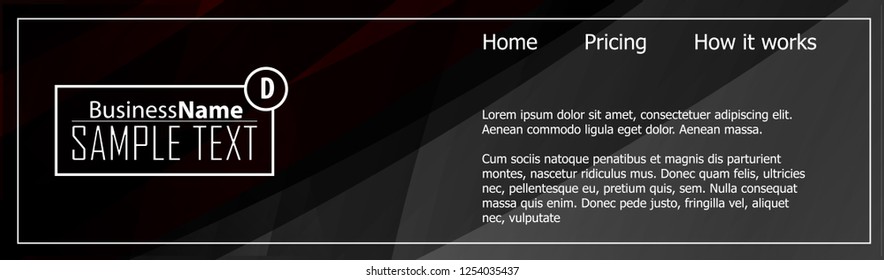 Red contrast abstract technology background. Red corporate design. Abstract tech corporate red design flyer background. Black geometric illustration for flyer, brochures, web graphic design background