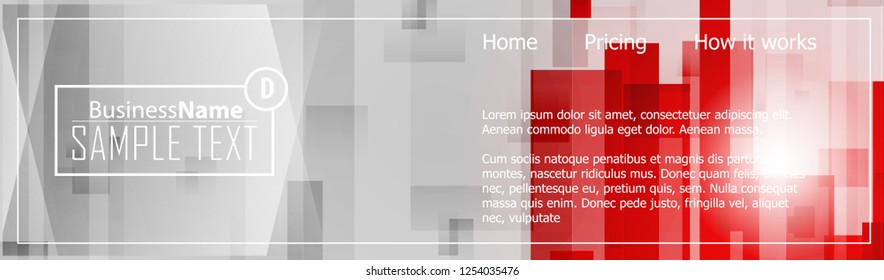 Red contrast abstract technology background. Red corporate design. Abstract tech corporate red design flyer background. Black geometric illustration for flyer, brochures, web graphic design background