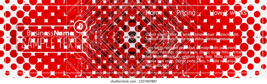 Red contrast abstract technology background. Red corporate design. Abstract tech corporate red design flyer background. Black geometric illustration for flyer, brochures, web graphic design background