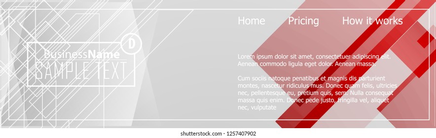 Red contrast abstract technology background. Red corporate design. Abstract tech corporate red design flyer background. Black geometric illustration for flyer, brochures, web graphic design background