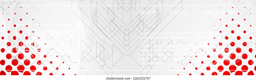 Red contrast abstract technology background. Red corporate design. Abstract tech corporate red design flyer background. Black geometric illustration for flyer, brochures, web graphic design background