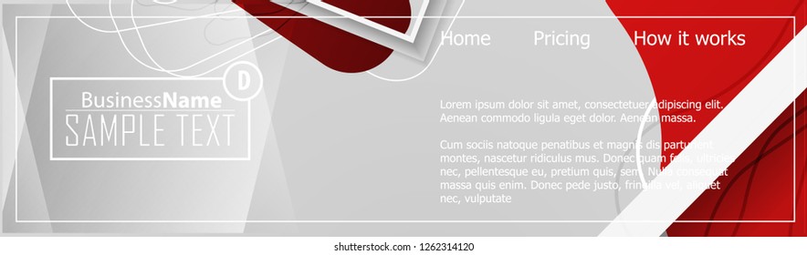 Red contrast abstract technology background. Red corporate design. Abstract tech corporate red design flyer background. Black geometric illustration for flyer, brochures, web graphic design background