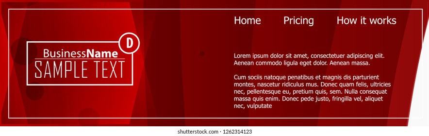 Red contrast abstract technology background. Red corporate design. Abstract tech corporate red design flyer background. Black geometric illustration for flyer, brochures, web graphic design background