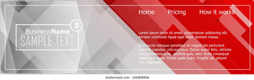 Red contrast abstract technology background. Red corporate design. Abstract tech corporate red design flyer background. Black geometric illustration for flyer, brochures, web graphic design background