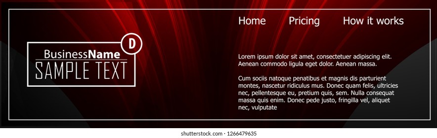 Red contrast abstract technology background. Red corporate design. Abstract tech corporate red design flyer background. Black geometric illustration for flyer, brochures, web graphic design background