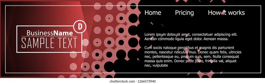 Red contrast abstract technology background. Red corporate design. Abstract tech corporate red design flyer background. Black geometric illustration for flyer, brochures, web graphic design background