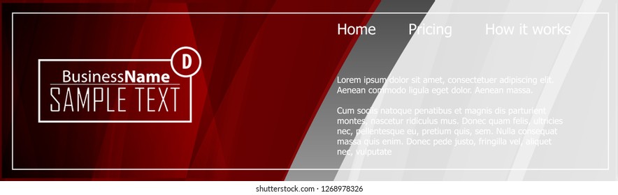 Red contrast abstract technology background. Red corporate design. Abstract tech corporate red design flyer background. Black geometric illustration for flyer, brochures, web graphic design background