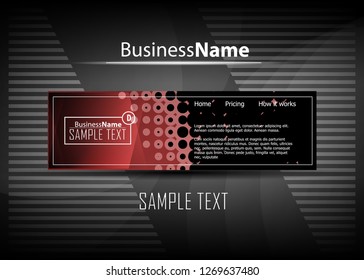Red contrast abstract technology background. Red corporate design. Abstract tech corporate red design flyer background. Black geometric illustration for flyer, brochures, web graphic design background