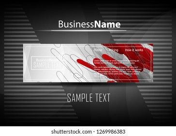 Red contrast abstract technology background. Red corporate design. Abstract tech corporate red design flyer background. Black geometric illustration for flyer, brochures, web graphic design background