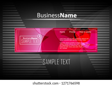 Red contrast abstract technology background. Red corporate design. Abstract tech corporate red design flyer background. Black geometric illustration for flyer, brochures, web graphic design background