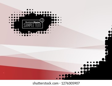 Red contrast abstract technology background. Red corporate design. Abstract tech corporate red design flyer background. Black geometric illustration for flyer, brochures, web graphic design background
