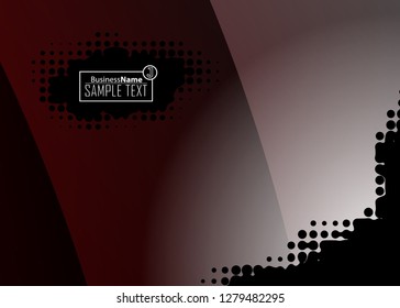 Red contrast abstract technology background. Red corporate design. Abstract tech corporate red design flyer background. Black geometric illustration for flyer, brochures, web graphic design background