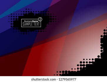 Red contrast abstract technology background. Red corporate design. Abstract tech corporate red design flyer background. Black geometric illustration for flyer, brochures, web graphic design background