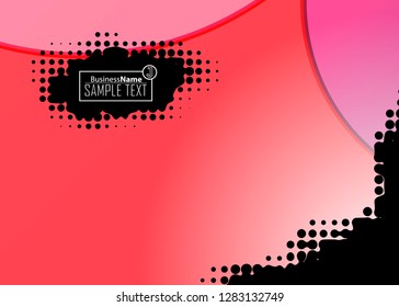 Red contrast abstract technology background. Red corporate design. Abstract tech corporate red design flyer background. Black geometric illustration for flyer, brochures, web graphic design background