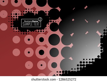 Red contrast abstract technology background. Red corporate design. Abstract tech corporate red design flyer background. Black geometric illustration for flyer, brochures, web graphic design background