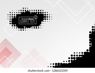 Red contrast abstract technology background. Red corporate design. Abstract tech corporate red design flyer background. Black geometric illustration for flyer, brochures, web graphic design background