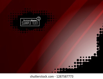 Red contrast abstract technology background. Red corporate design. Abstract tech corporate red design flyer background. Black geometric illustration for flyer, brochures, web graphic design background