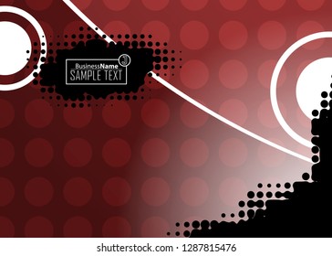 Red contrast abstract technology background. Red corporate design. Abstract tech corporate red design flyer background. Black geometric illustration for flyer, brochures, web graphic design background